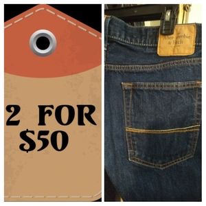 Abercrombie and Fitch dark wash denim jeans